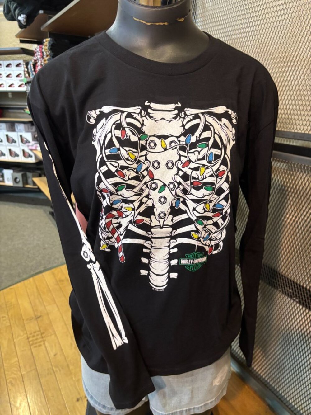 HARLEY-DAVIDSON WOMEN'S FESTIVE TO THE BONE LONG SLEEVE